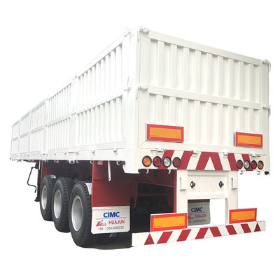 13T/14T/16T/20T BPW/FUWA 3軸の横壁付き平床半トレーラー