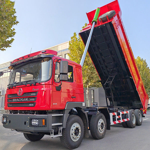 12 前向きシフト番号 Shacman 8X4 F3000 重機械用ダンプトラック フラットキャビ